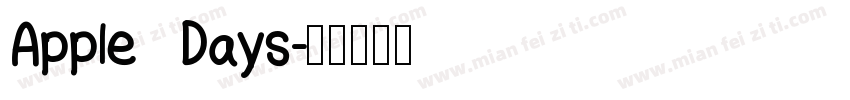 Apple Days字体转换